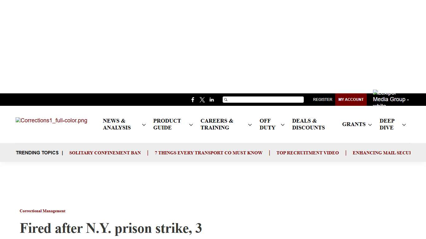 Fired after N.Y. prison strike, 3 correctional officers join sheriff's office