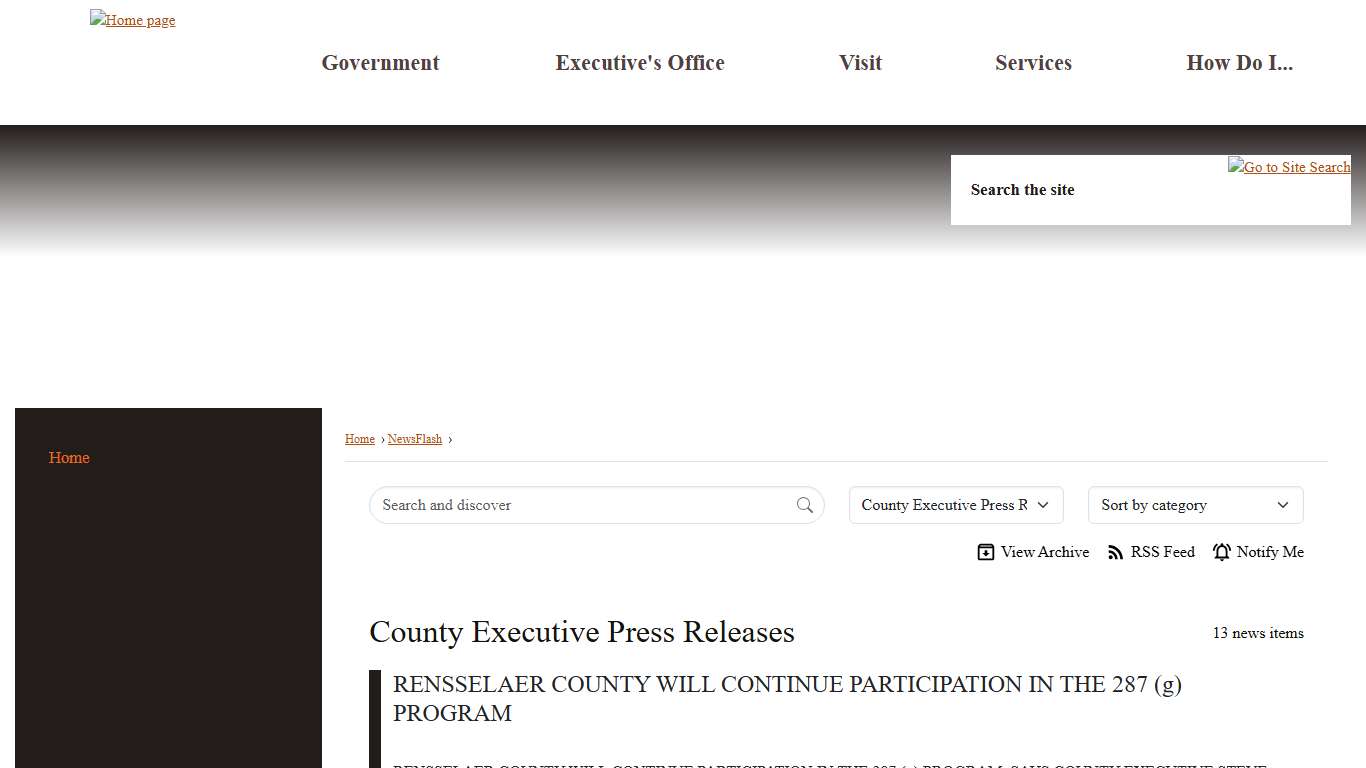 News Flash • Rensselaer County, NY